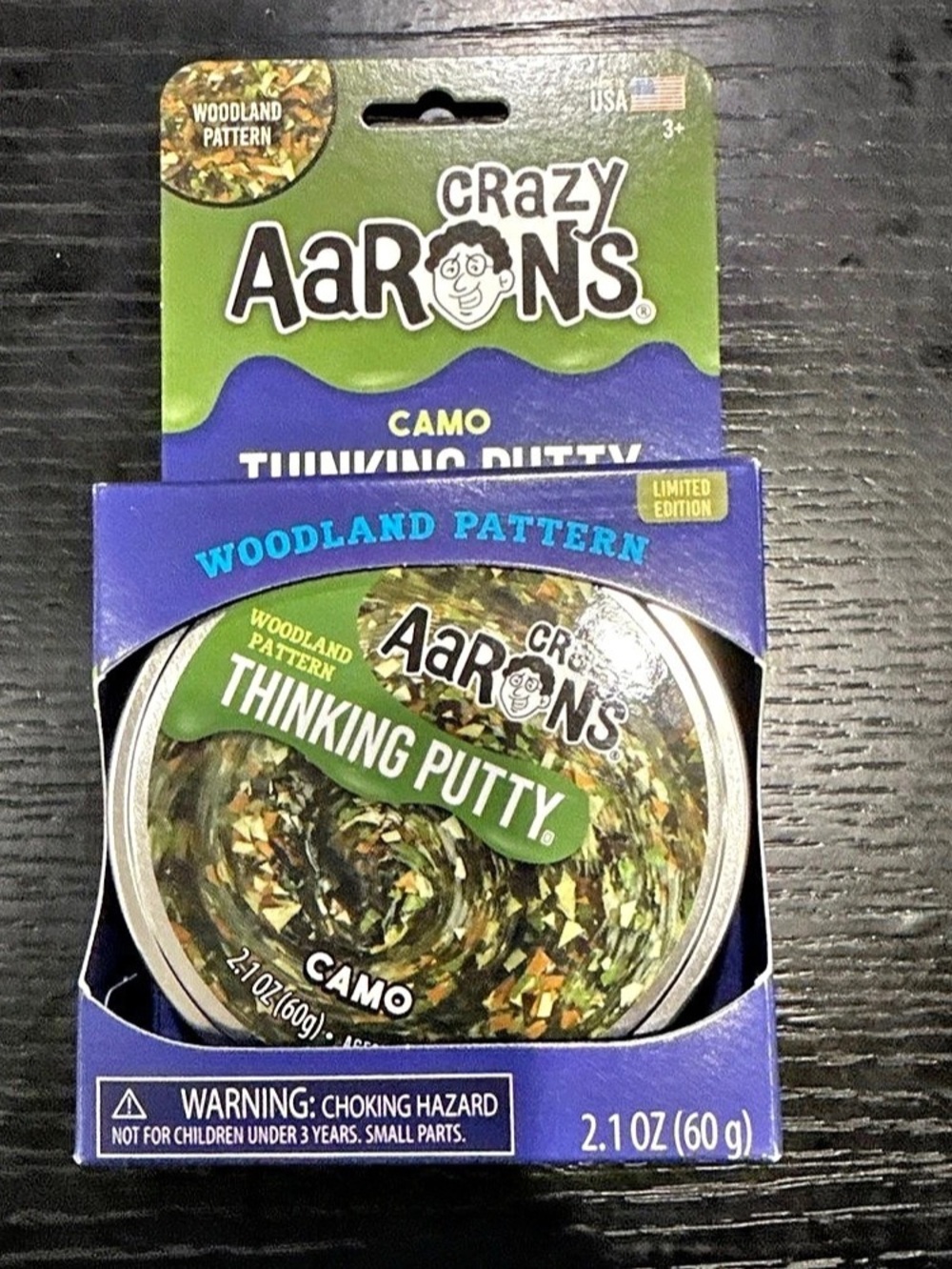 Crazy Aaron's Woodland Pattern Camo Thinking Putty